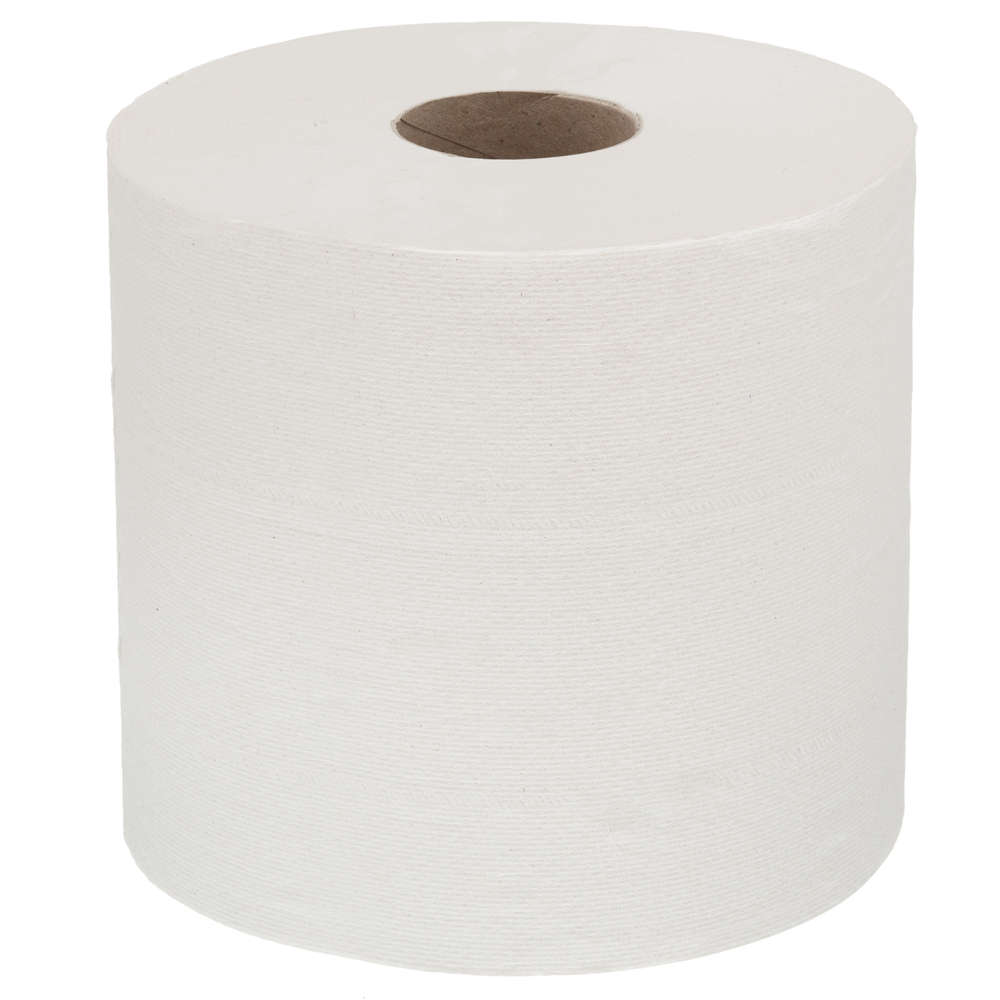 WypAll® Industriewischtücher L20, mit Zentralentnahme, 7303 – 6 Rollen x 380 Wischtücher, 2-lagig, weiß - 7303