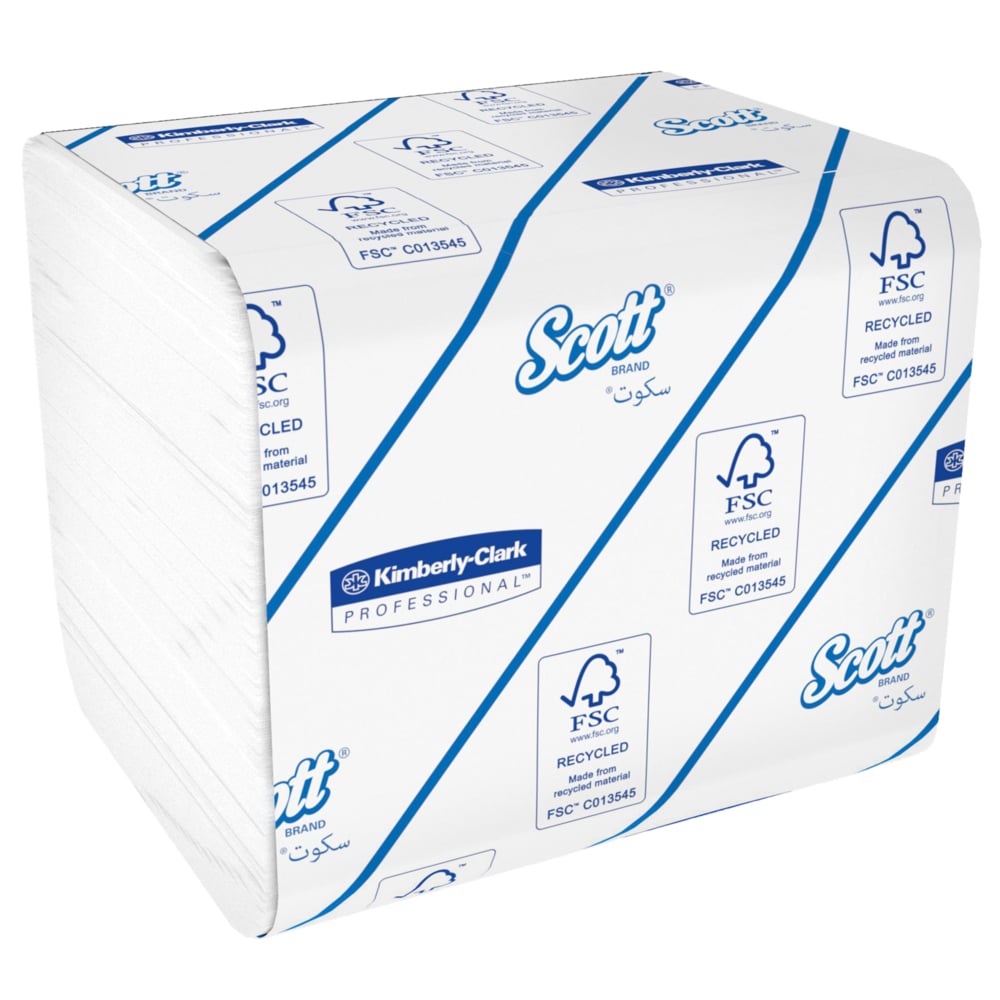 Scott® Control™ Folded Toilet Tissue 8042 - 2 Ply Bulk Toilet Paper - 36 Packs x 250 Toilet Paper Sheets (9,000 Total) - 8042