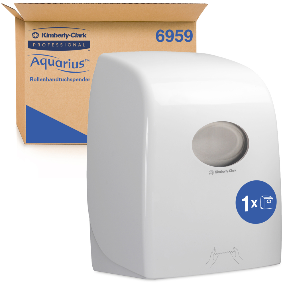 Aquarius™ Dispensador de toallas secamanos en rollo 6959, blanco - 6959