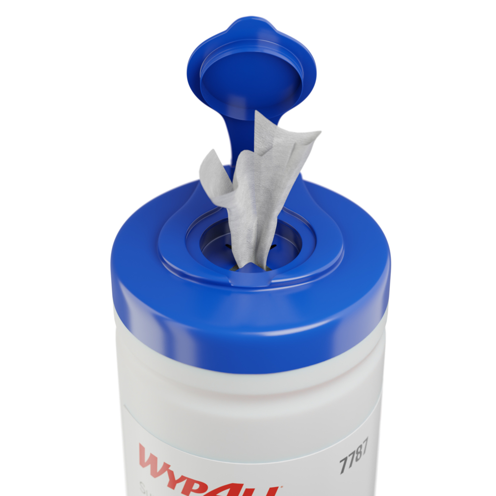 Essuyeurs de désinfection de surface WypAll® 7787 - Essuyeurs pré-imprégnés antibactériens - 10 boîtes x 200 essuyeurs de désinfection (2 000 au total) - 7787