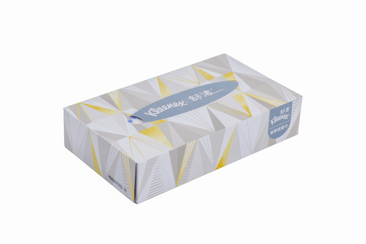 Kleenex®舒洁® 长方扁盒装面纸80抽(2层) ，72盒/箱 - S050058645