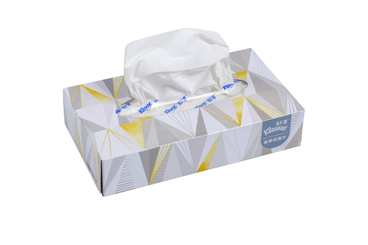 Kleenex®舒洁® 长方扁盒装面纸80抽(2层) ，72盒/箱 - S050058645