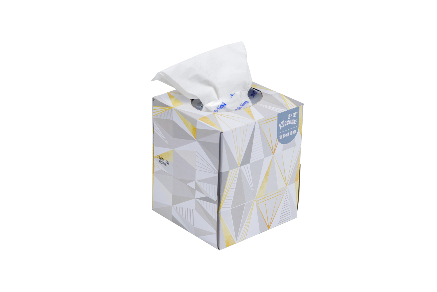 Kleenex®舒洁®立方盒装面纸(2层)，80张/盒，60盒/箱 - S059983392