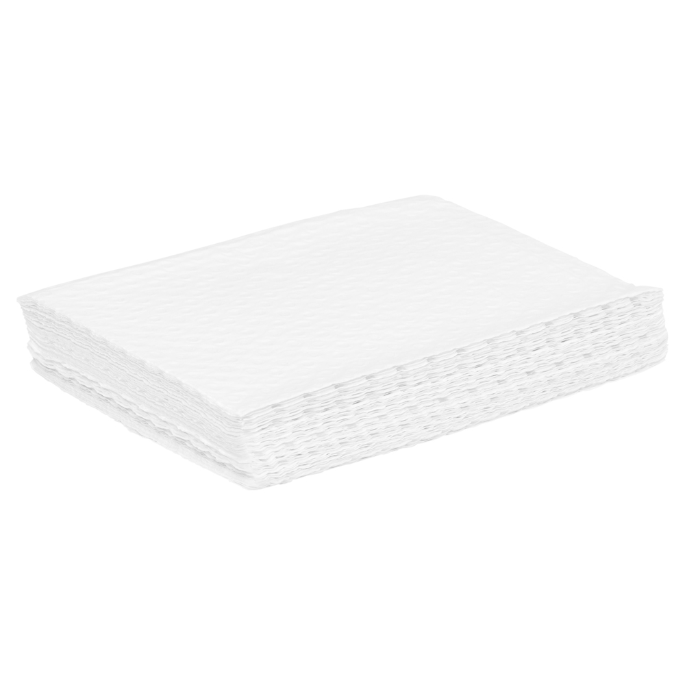 SCOTT® Control Small Absorbent Pads (92706), White Hygienic Surface Cover, 8 Packs / Case, 100 Pads / Pack (800 Pads) - S057552011