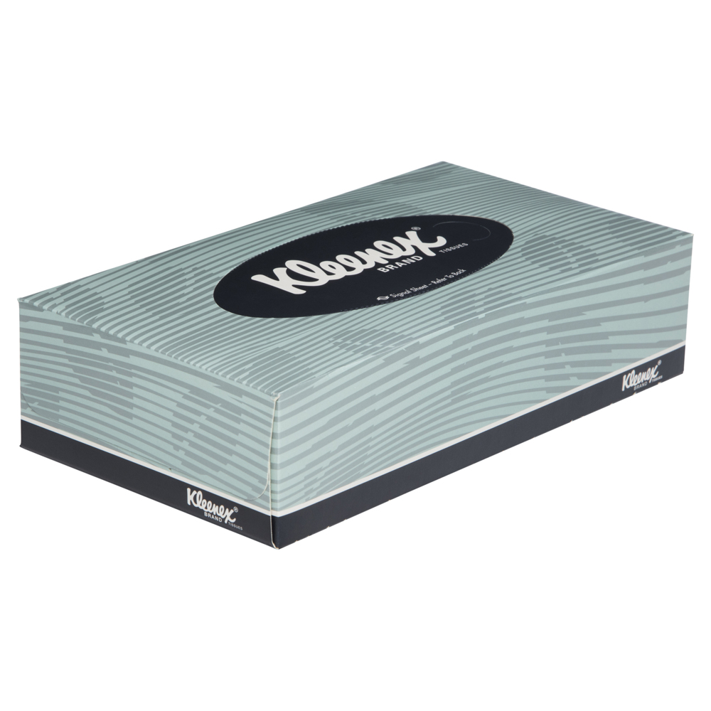 KLEENEX® Facial Tissue Box (4720), 2 Ply Flat Box, 48 Boxes / Case, 100 Tissues / Box (4,800 Tissues) - S050058614