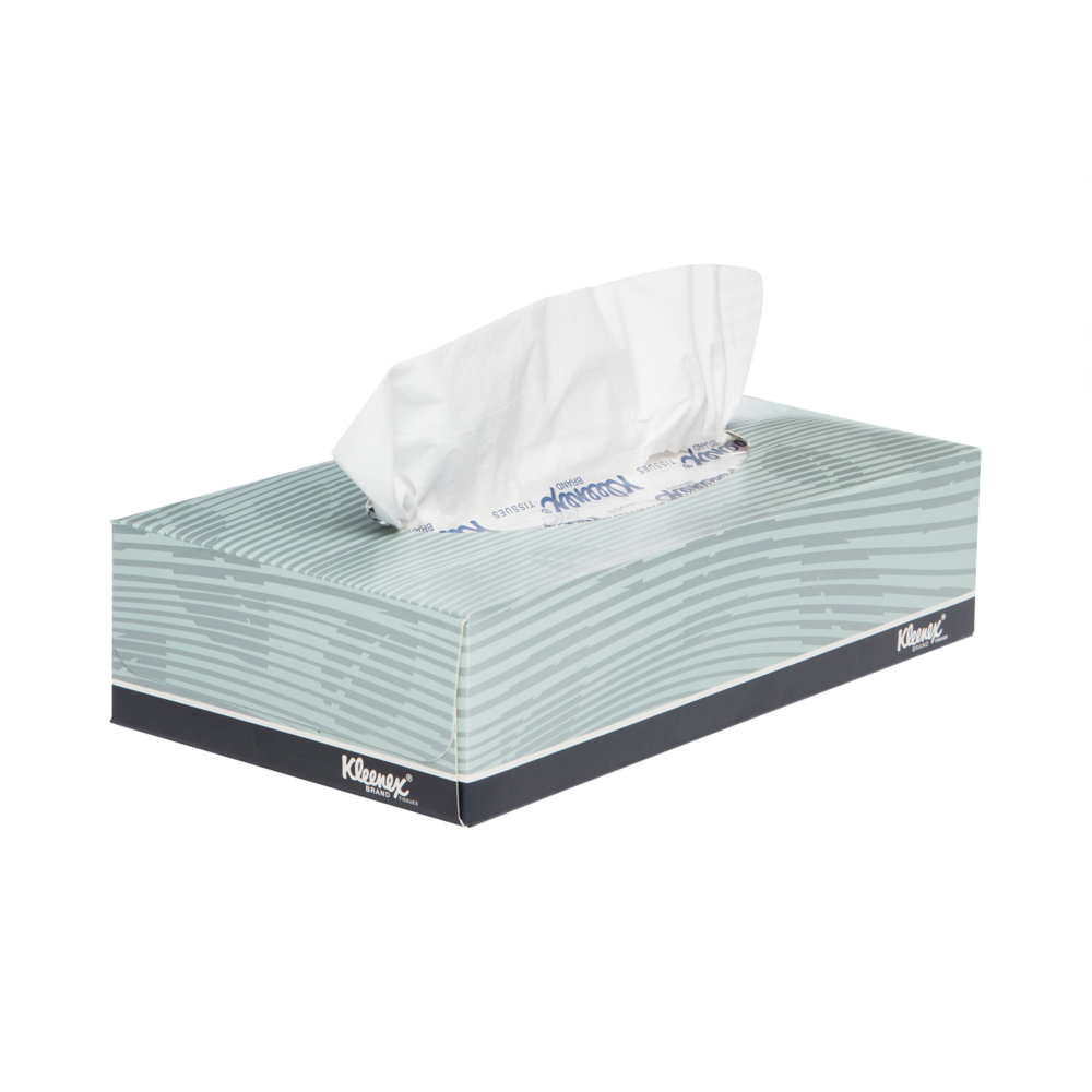 KLEENEX® Facial Tissue Box (4720), 2 Ply Flat Box, 48 Boxes / Case, 100 Tissues / Box (4,800 Tissues) - S050058614