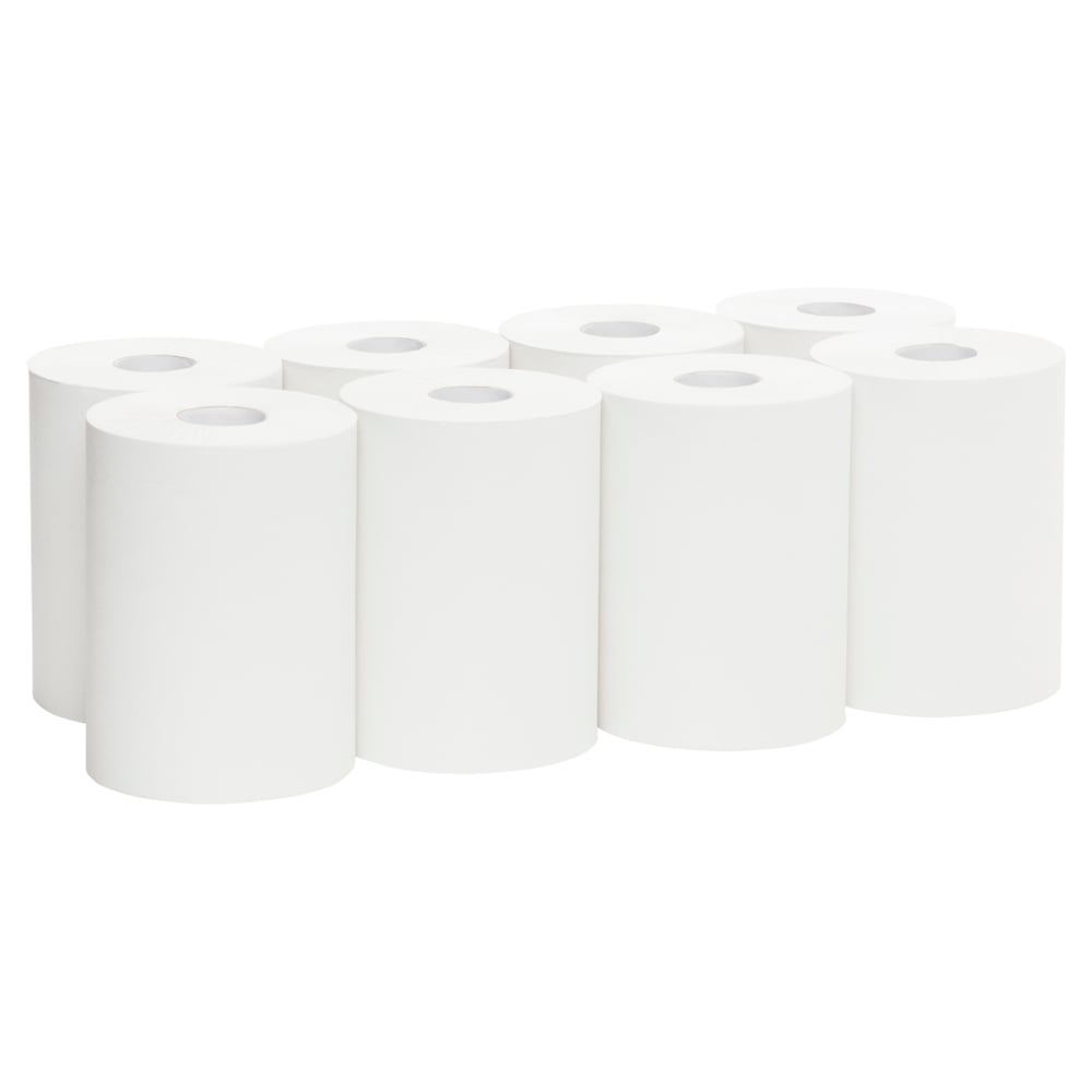 SCOTT® Long Roll Towel (44199), Hand Towel Roll, 8 Rolls / Case, 140m / Rolls (1,120m Total) - S054380066