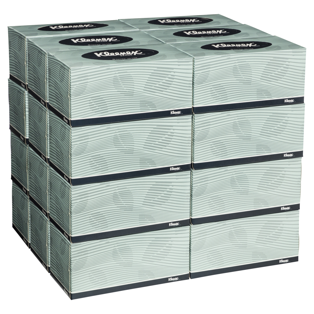KLEENEX® Facial Tissue Box (4715), 2 ply, 24 Boxes / Case, 200 Tissues / Box (4,800 Tissues) - S050058615