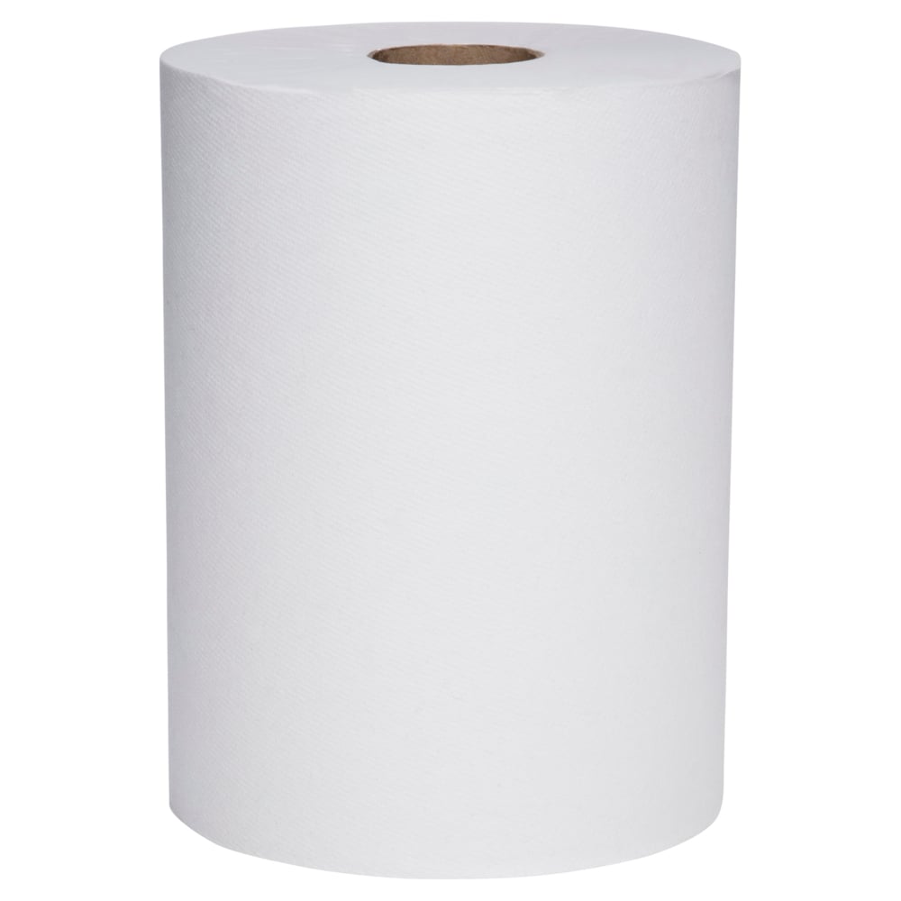 SCOTT® Slimroll Paper Hand Towels (12388), White Paper Towel Roll,  6 Compact Rolls / Case, 176m / Roll (1056m) - 991012388