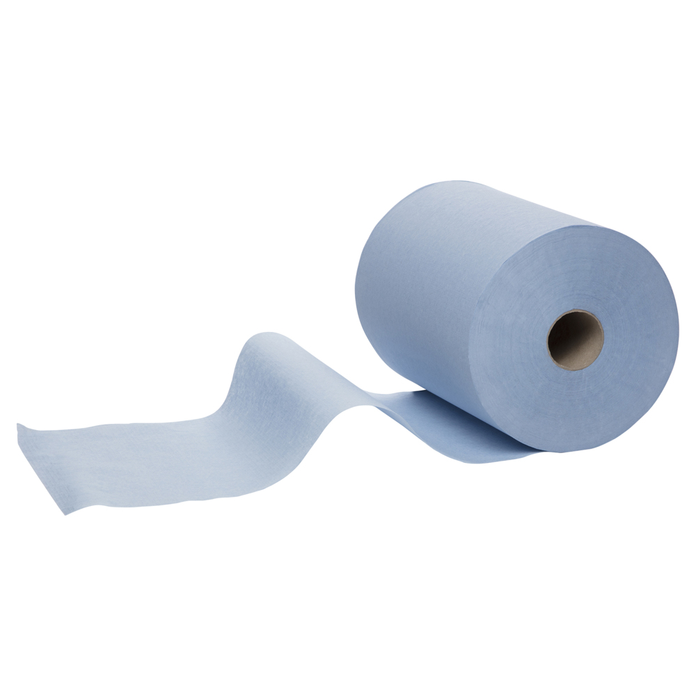 SCOTT® Slimroll Paper Hand Towels (6698), Blue Roll, 6 Rolls / Case, 176m / Roll (1,056m) - S058203035