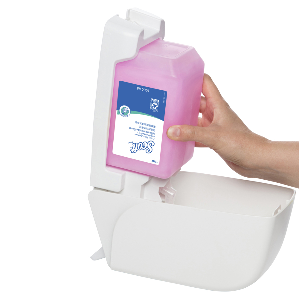 SCOTT® Luxury Foam Soap with Moisturisers (12552), Foam Hand wash, 6 Cartridges / Case, 1 Litre / Cartridge (6L) - 991012552