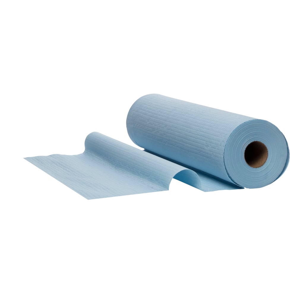 WYPALL® X50 Small Blue Roll Wipers (4194), Small Blue Roll Wipes, 4 Rolls / Case, 70m / Roll (280m) - 99104194