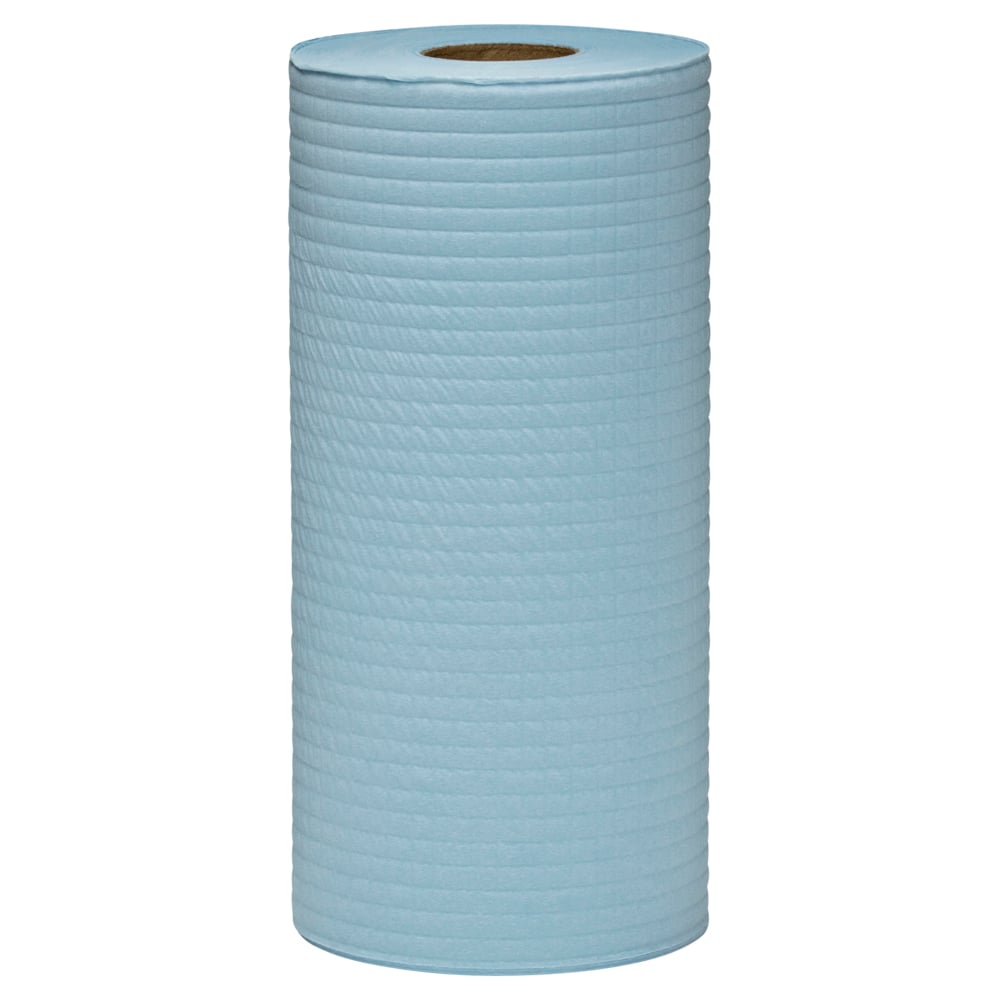 WYPALL® X50 Small Blue Roll Wipers (4194), Small Blue Roll Wipes, 4 Rolls / Case, 70m / Roll (280m) - 99104194