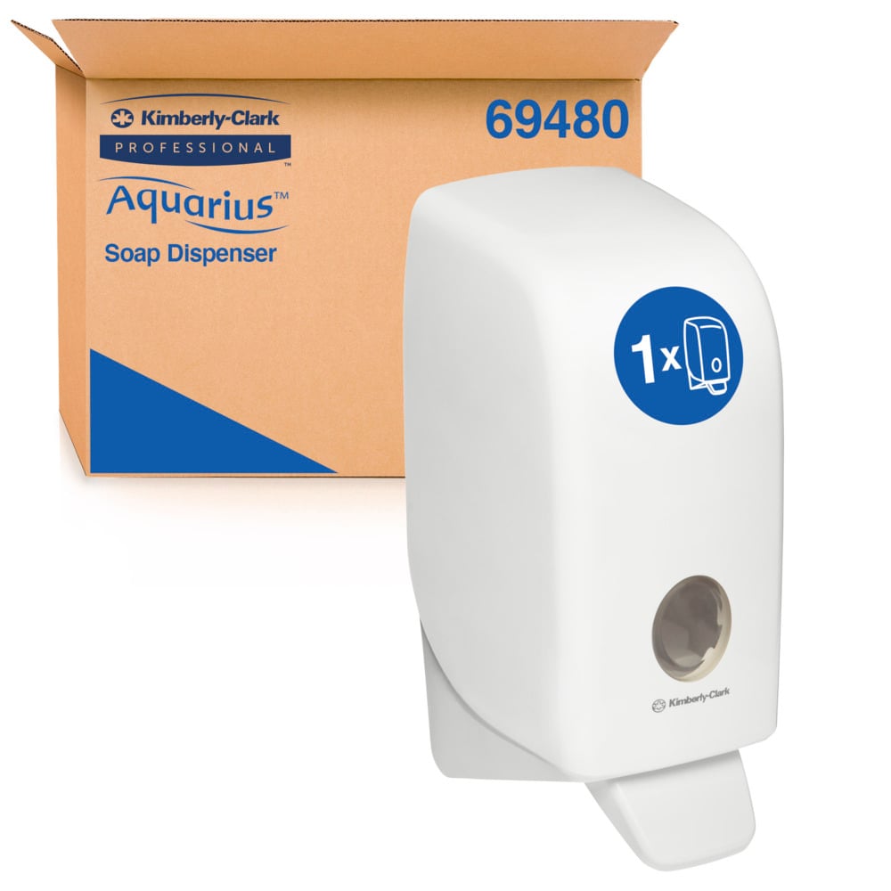 Kimberly-Clark Professional® Aquarius® Skin Care Dispenser (69480), Hand Soap and Sanitiser Dispenser, 1 Dispenser / Case - S050450727