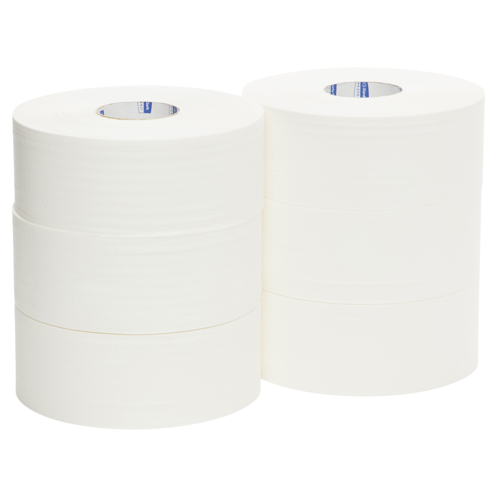 KLEENEX® Maxi Jumbo Roll Toilet Tissue (4782), Jumbo Roll, 6 Rolls / Case, 400m / Roll (2,400m) - S050422441
