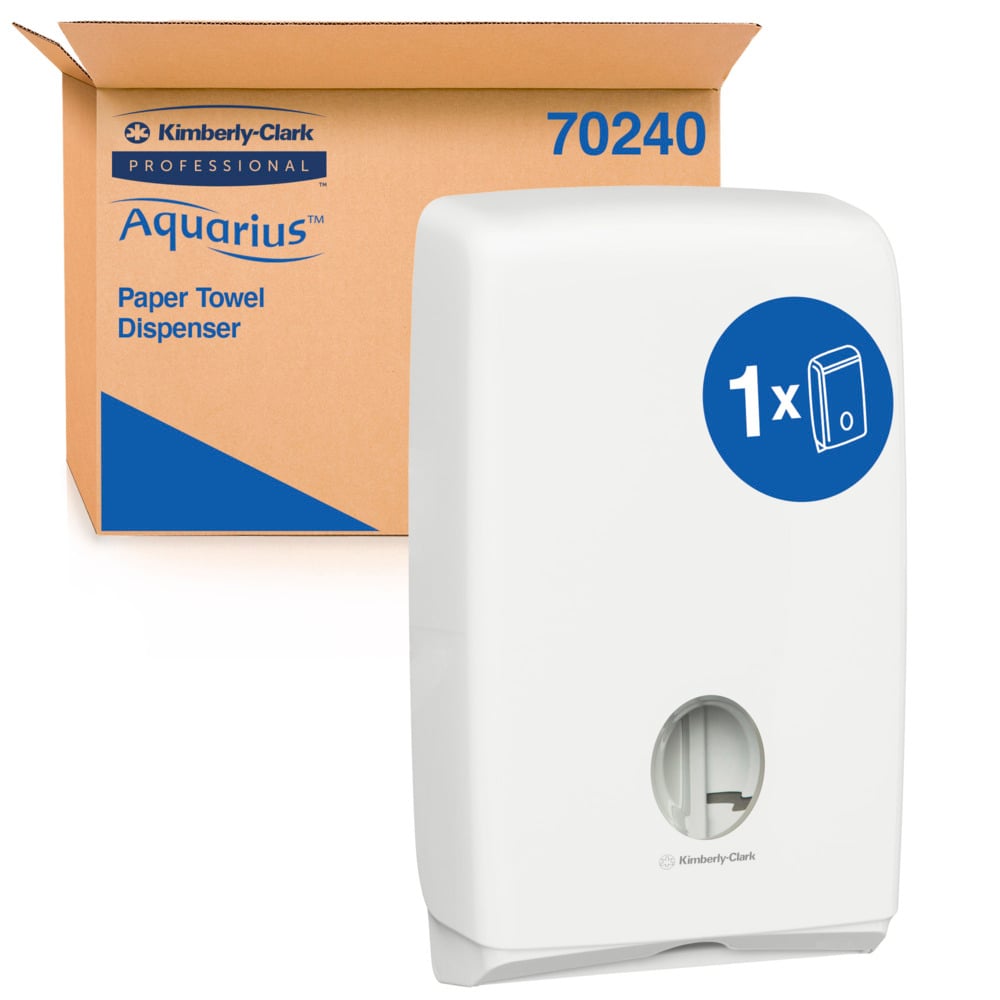 Kimberly-Clark Professional® Aquarius® Paper Towel Dispenser (70240), Compact Hand Towel Dispenser, 1 Dispenser / Case - 70240