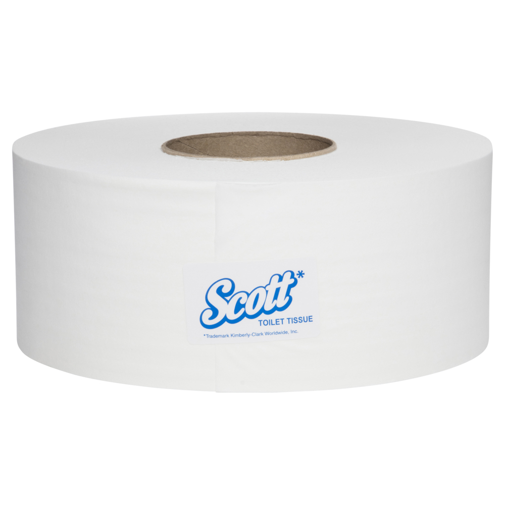 SCOTT® Compact Jumbo Roll Toilet Tissue (5748), 1 Ply, 6 Rolls / Case, 600m / Roll (3,600m) - S050424823