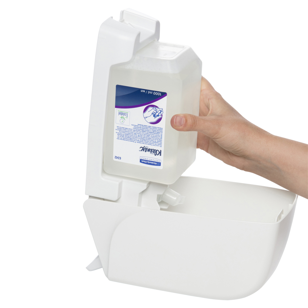 KLEENEX® Luxury Foam Frequent Use Hand Soap (6342), Foam Hand Wash, 6 Cartridges / Case, 1L / Cartridge (6L) - S000007075