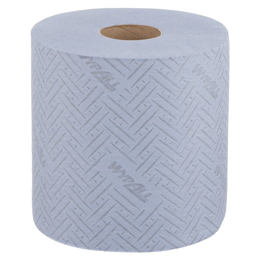 WypAll® L20 Cleaning and Maintenance Blue Wiping Paper 7298 - 2 Ply Centrefeed Roll - 1 Blue Roll x 400 Paper Wipers (400 Wipers Total) - 7298
