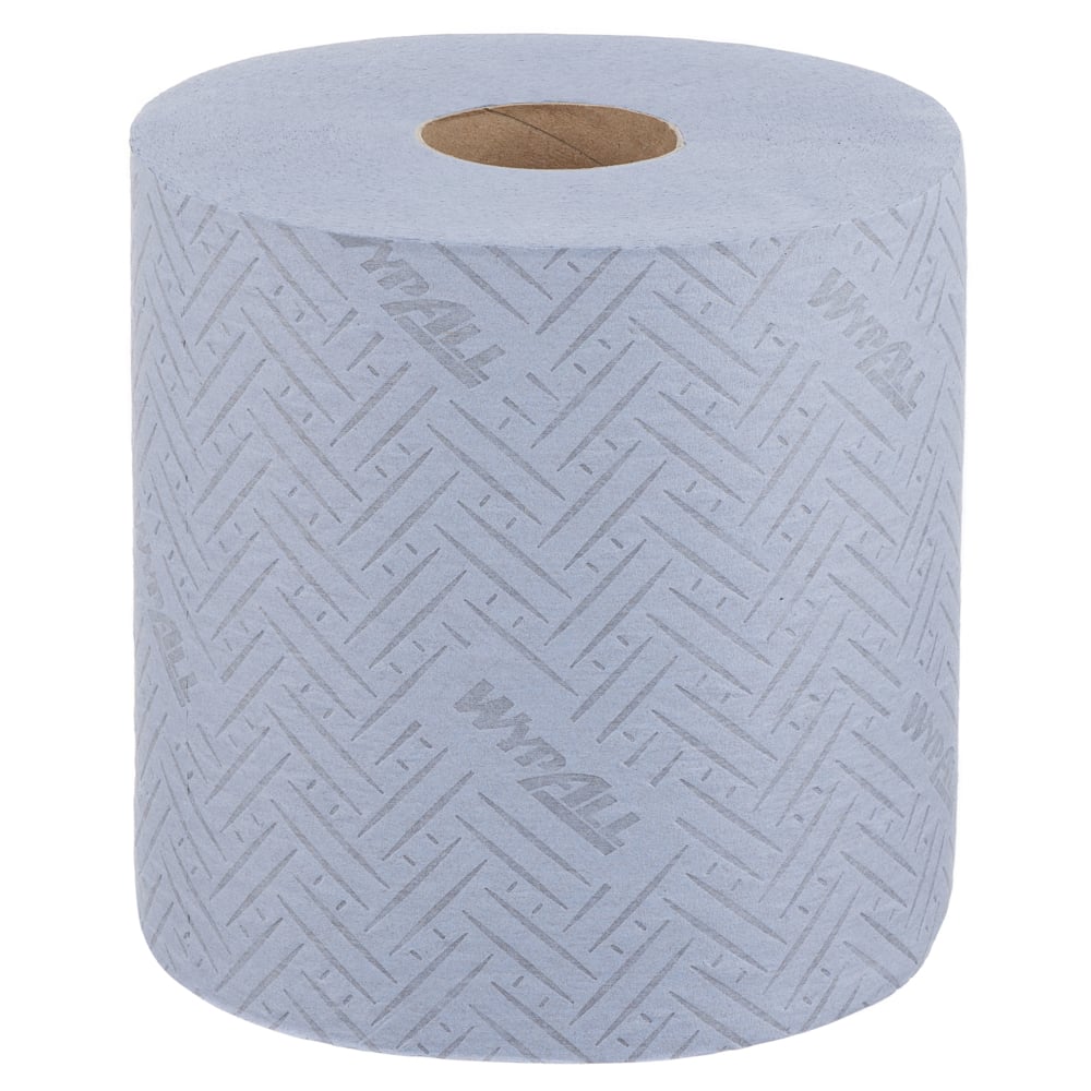 WypAll® L20 Cleaning and Maintenance Blue Wiping Paper 7298 - 2 Ply Centrefeed Roll - 1 Blue Roll x 400 Paper Wipers - 7298