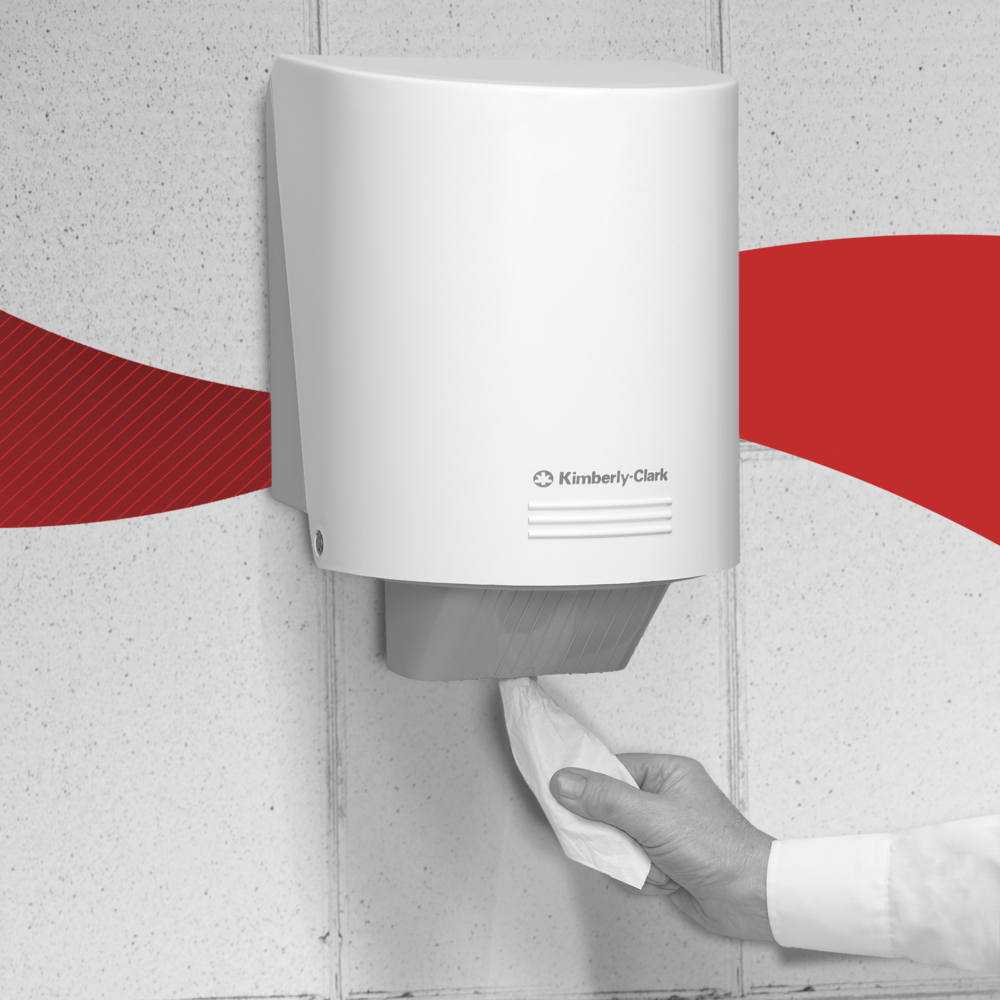 WypAll® L20 Wischtücher für Reinigung und Wartung 7299 – 2-lagige Rollen Papierwischer mit Zentralentnahme – 2 Wischrollen x 400 Reinigungstücher (insges. 800) - 7299