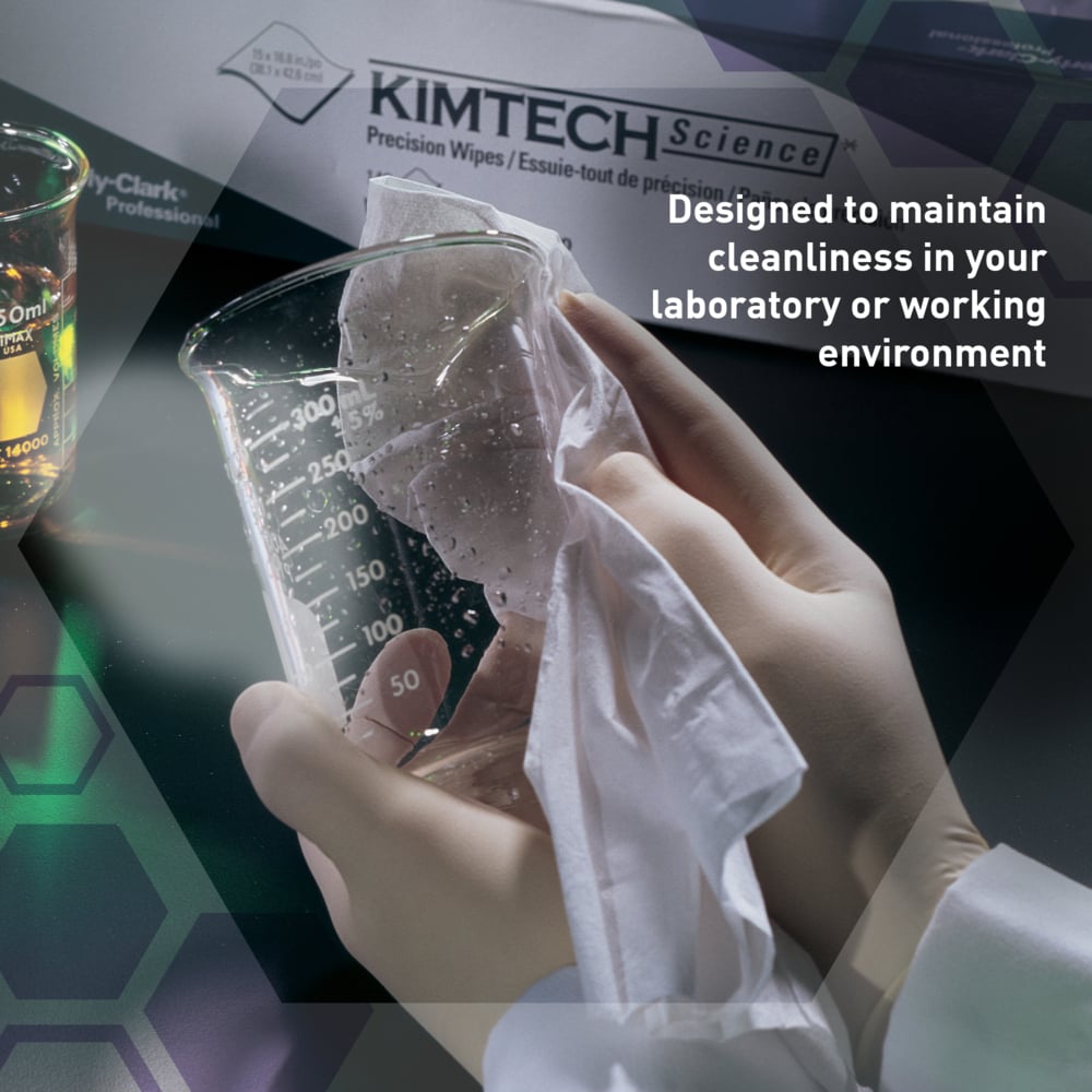 Kimtech® Science Paños de precisión, 15 cajas dispensadoras x 198 hojas blancas de 1 capa = 2970 hojas - 7551