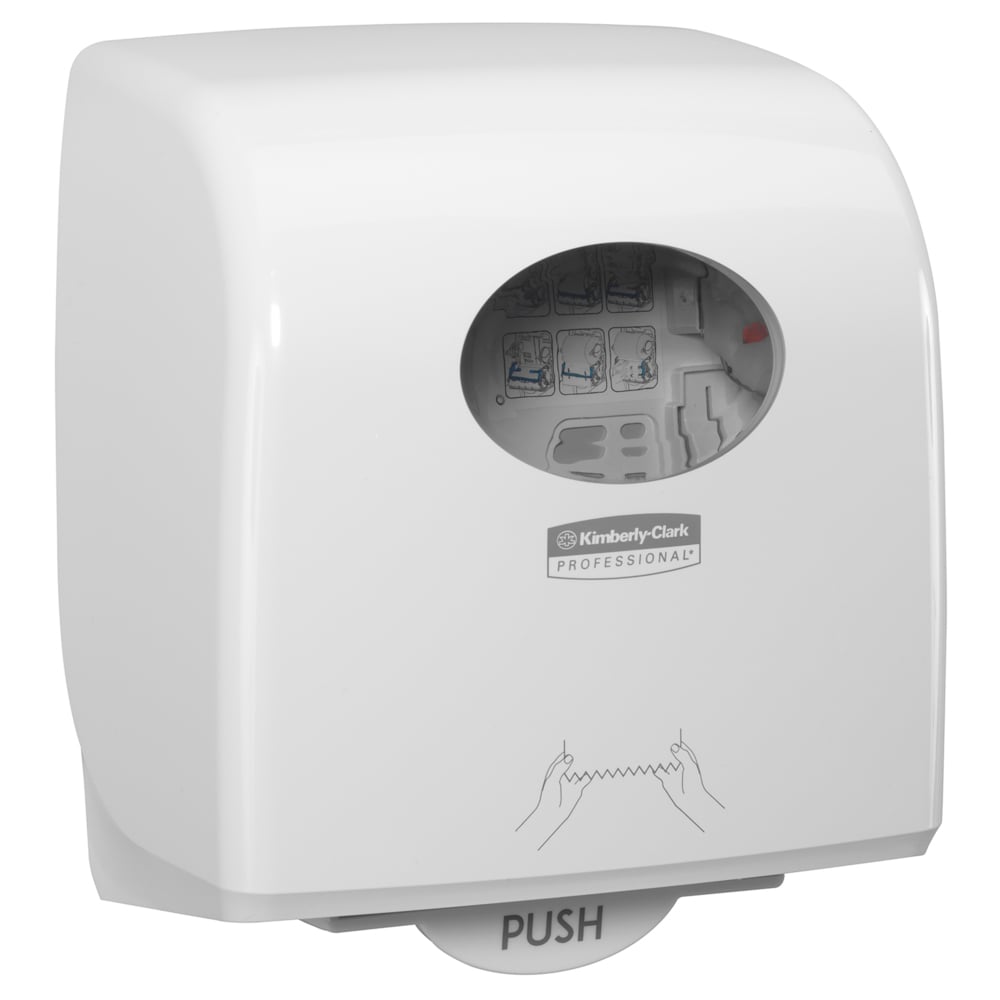 Kimberly-Clark Professional® Aquarius® Slimroll™ Rolled Hand Towel Dispenser (7955), White Paper Towel Dispenser, 1 Dispenser / Case - S055225976