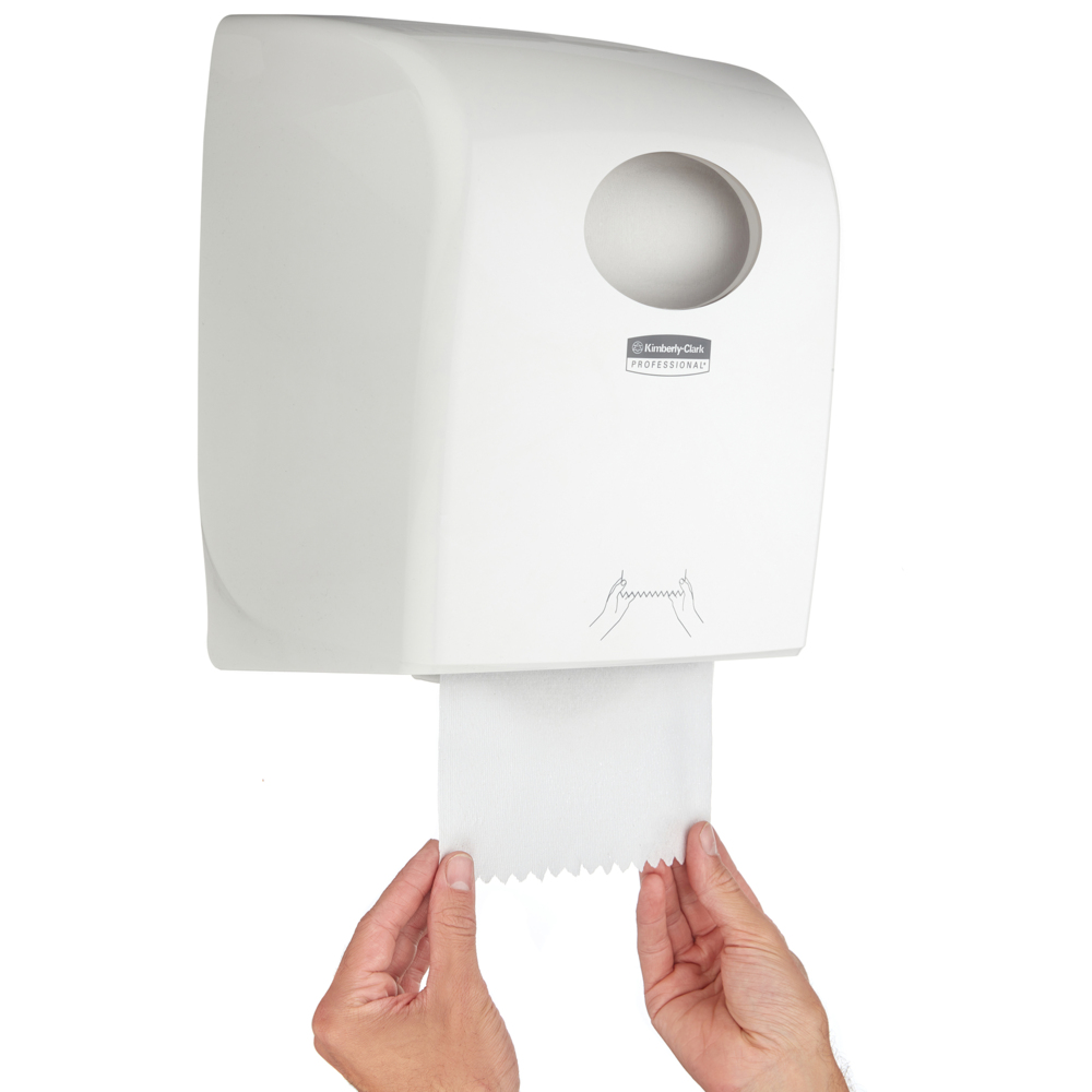 Kimberly-Clark Professional® Aquarius® Rolled Hand Towel Dispenser (7375), White Paper Towel Dispenser, 1 Dispenser / Case - S061449913