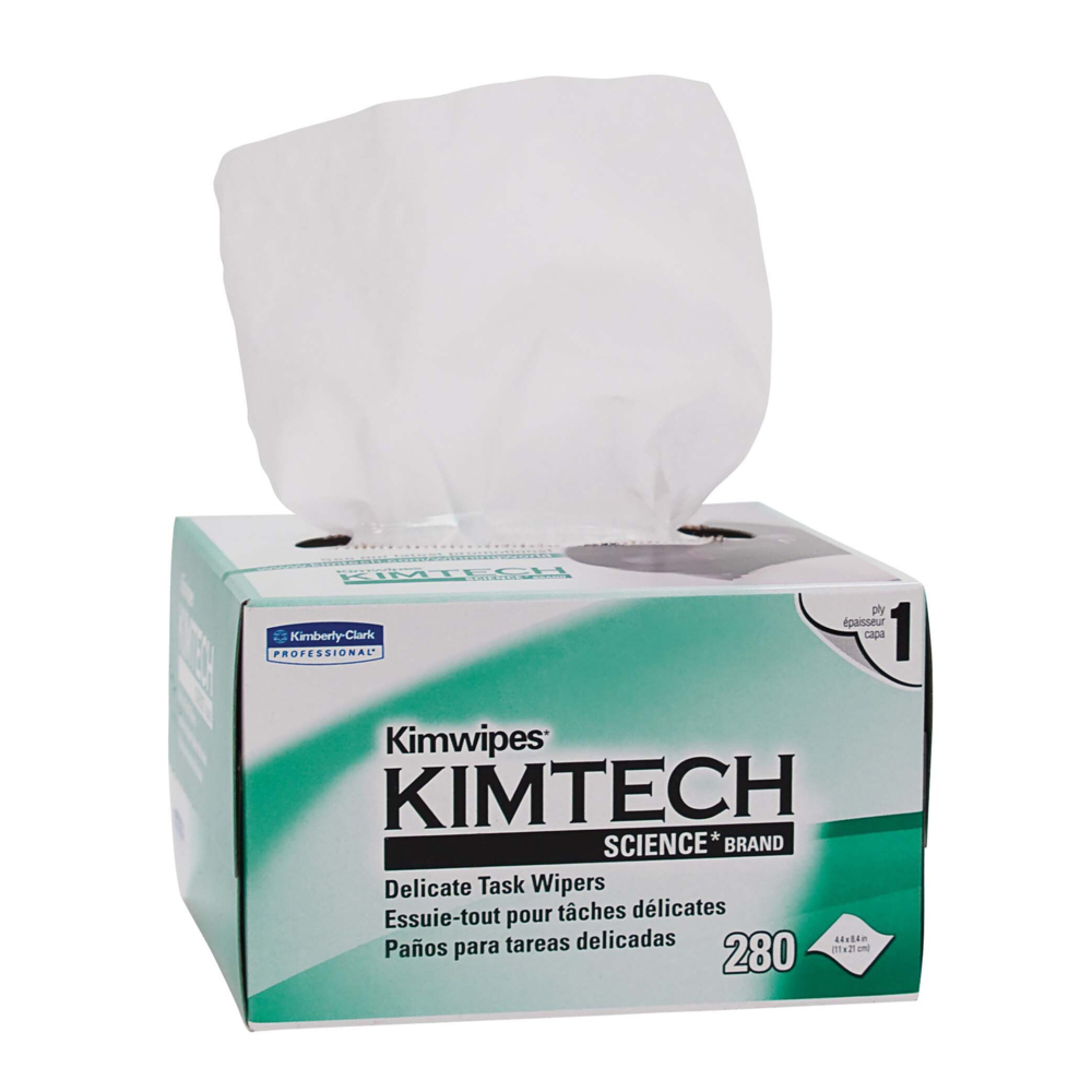 Kimtech Science® Kimwipes™ (34155) White 1-Ply, 60 Boxes / Case, 280 Sheets / Box (16,800 Sheets) - 991034155
