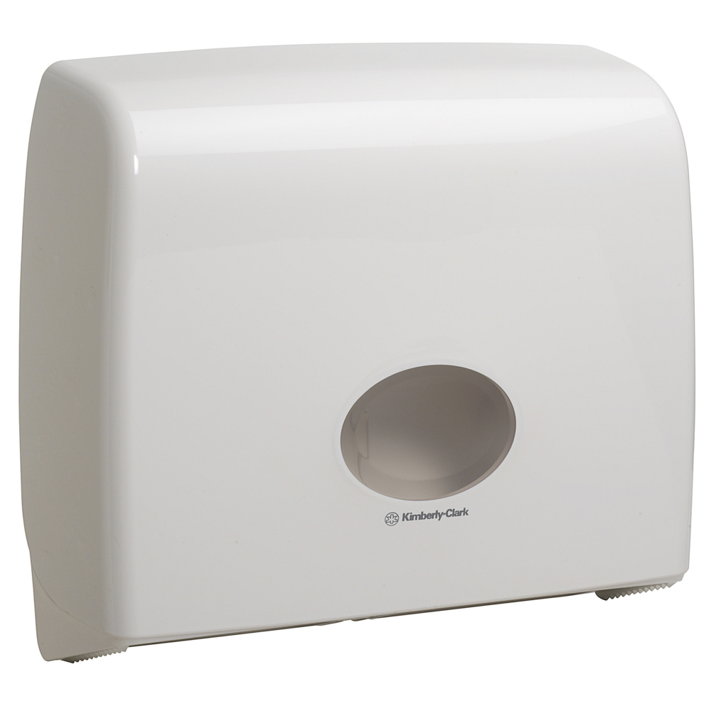 Kimberly-Clark Professional® Aquarius® Jumbo Toilet Tissue Dispenser with Stub Roll Compartment (69910), White, 1 Dispenser / Case - S050602862