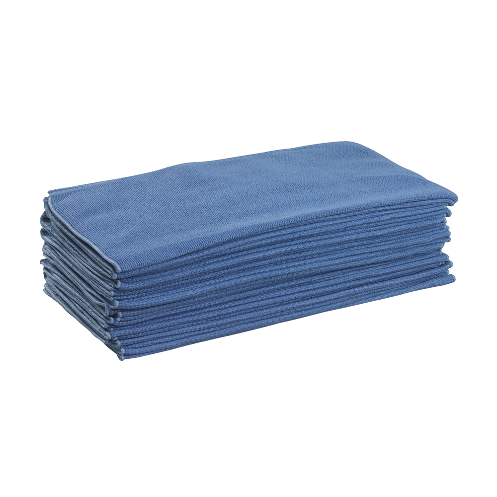 Chiffons en microfibres pour préparation de surfaces Kimtech® 7589 - 1 paquet de 25 chiffons bleus - 7589