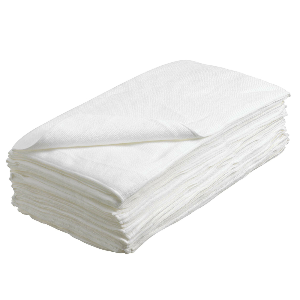 Chiffons en microfibres pour préparation de surfaces Kimtech® Auto 38715 - 1 paquet de 25 chiffons blancs (1 paquet par boîte) - 38715