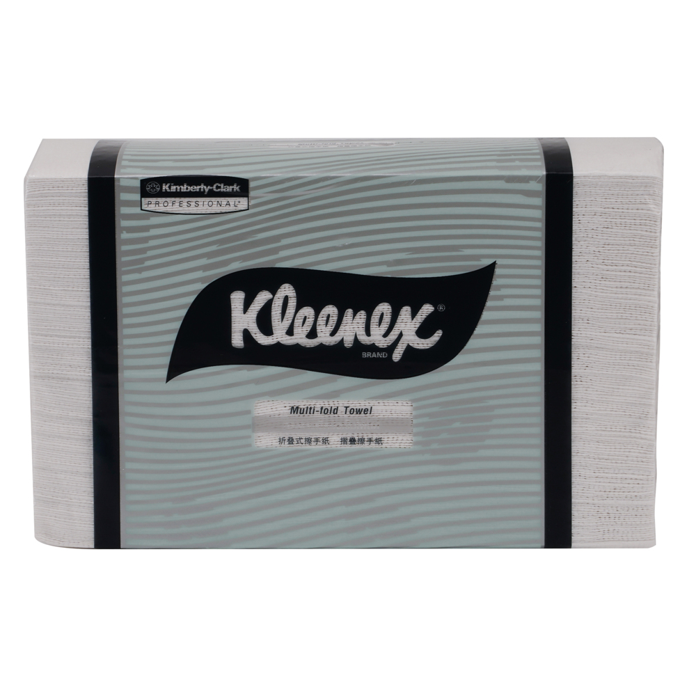 Kleenex® Multifolded Paper Towels (28100), White 1-Ply, 16 Packs / Case, 125 Sheets / Pack (2,000 Sheets) - S052387763
