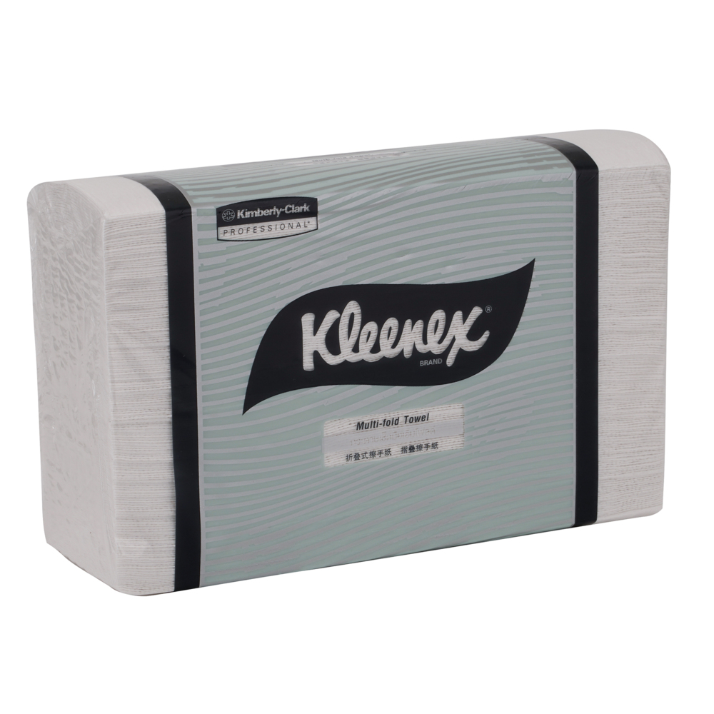 Kleenex® Multifolded Paper Towels (28100), White 1-Ply, 16 Packs / Case, 125 Sheets / Pack (2,000 Sheets) - S052387763