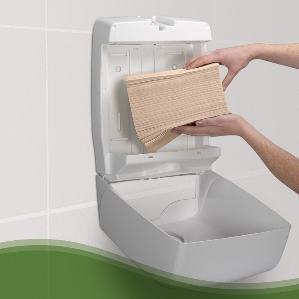 Scott® Control™ Flushable Folded Hand Towels 6659 - 15 packs x 300 white, 1 ply sheets. - 6659
