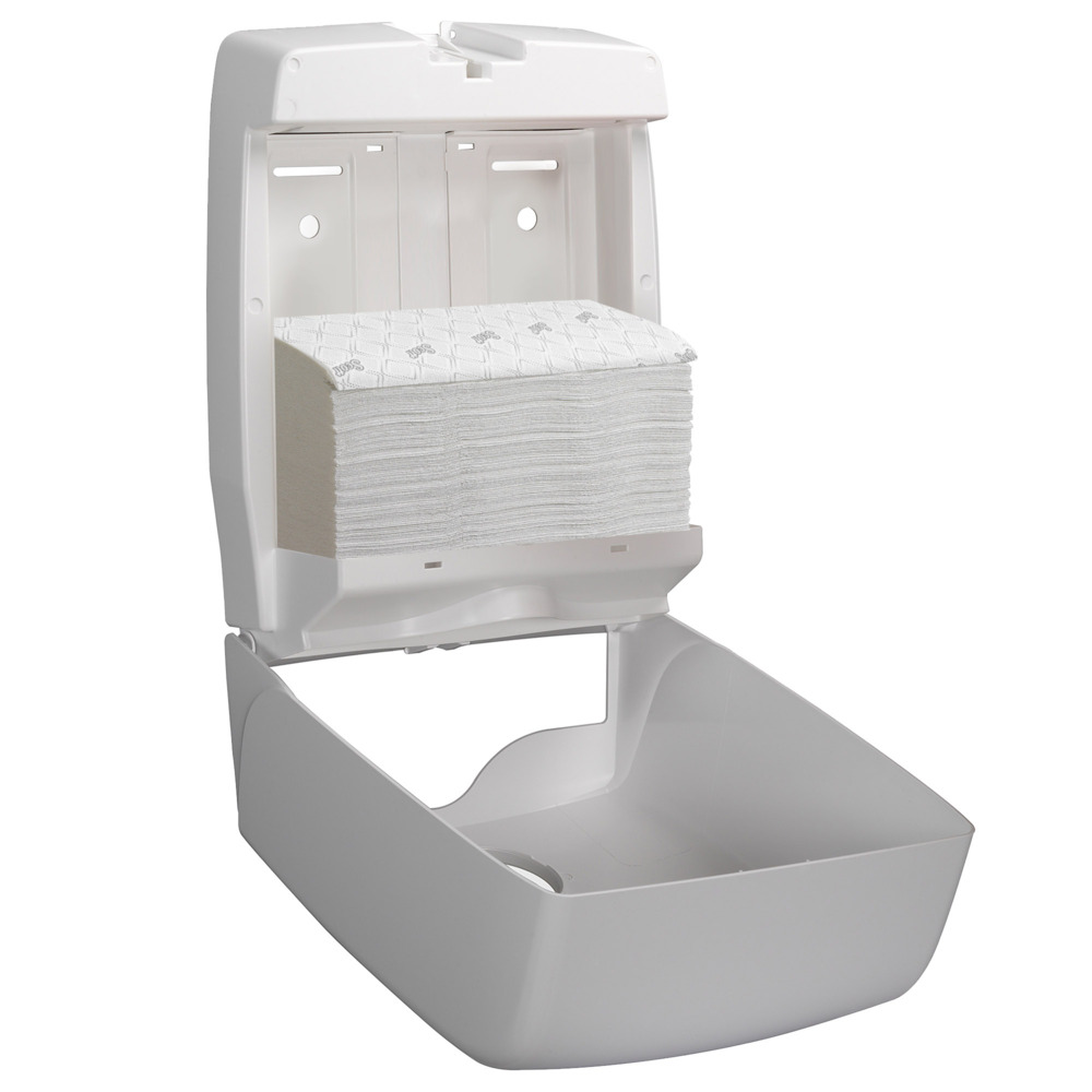 Scott® Essential™ Toallas secamanos 6609: toallas secamanos de papel plegadas, 16 paquetes x 220 unidades de papel secamanos blanco (3520 en total) - 6609