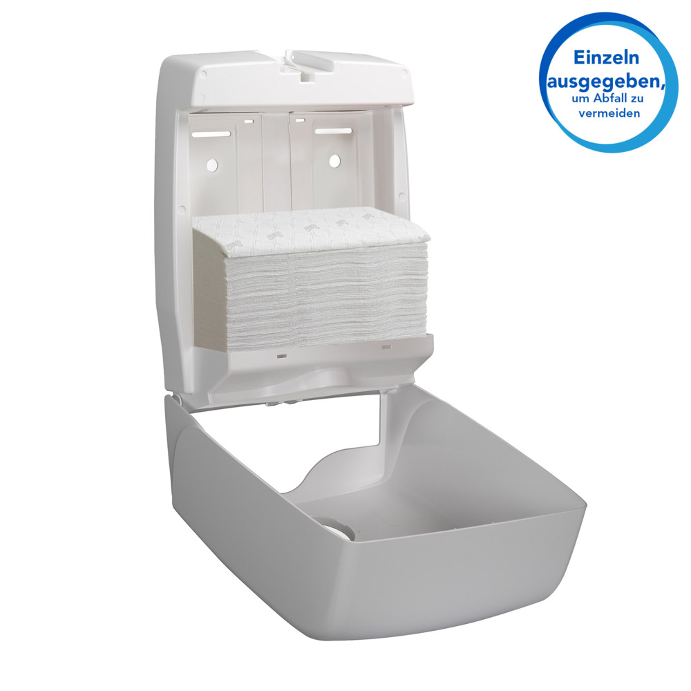 Scott® Essential™ Toallas secamanos 6609: toallas secamanos de papel plegadas, 16 paquetes x 220 unidades de papel secamanos blanco (3520 en total) - 6609