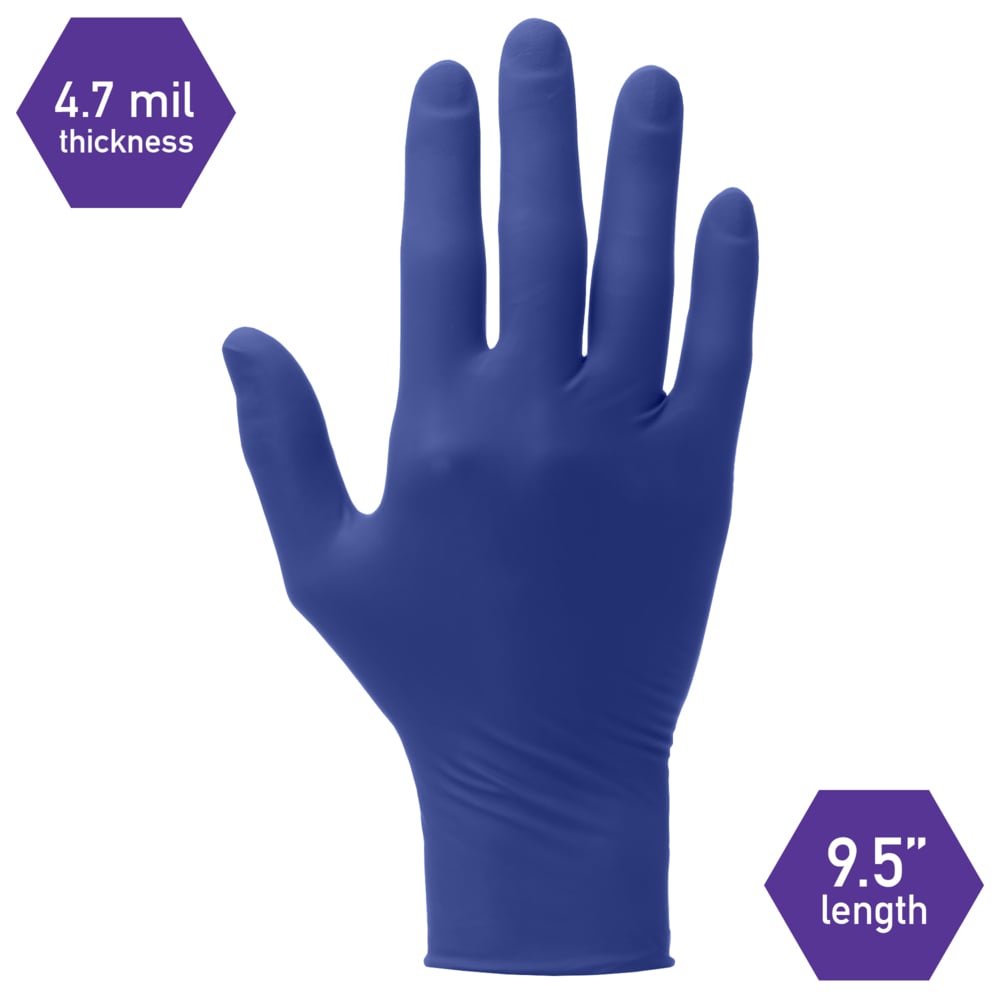 Kimtech™ Vista™ Nitrile Exam Gloves (62825) 4.3 Mil, Ambidextrous, 9.5”, XS, 200 Nitrile Gloves / Box, 10 Boxes / Case, 2,000/ Case - 62825