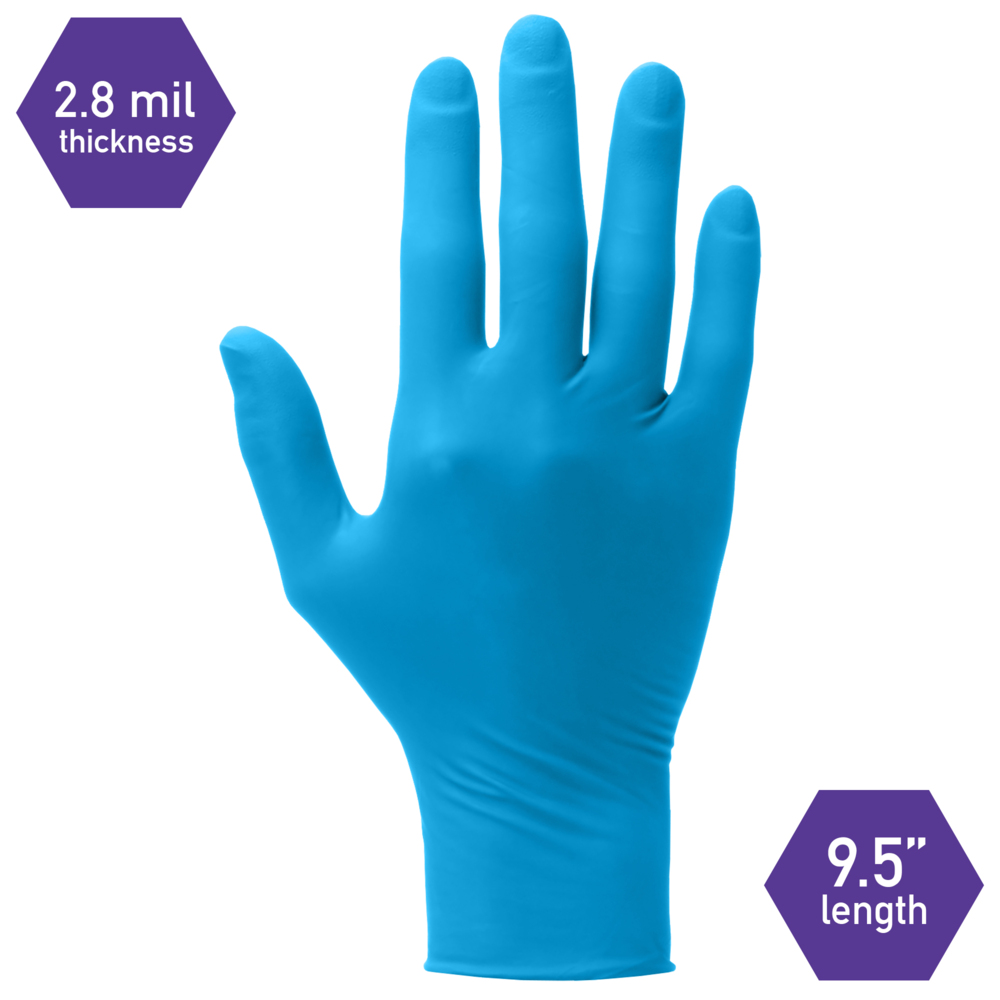 Kimtech™  Element Nitrile Exam Gloves (62870), Thin Mil, 3.2 Mil, Ambidextrous, 9.0”, XS, 250 / Box, 10 Boxes, 2,500 Gloves / Case - 62870
