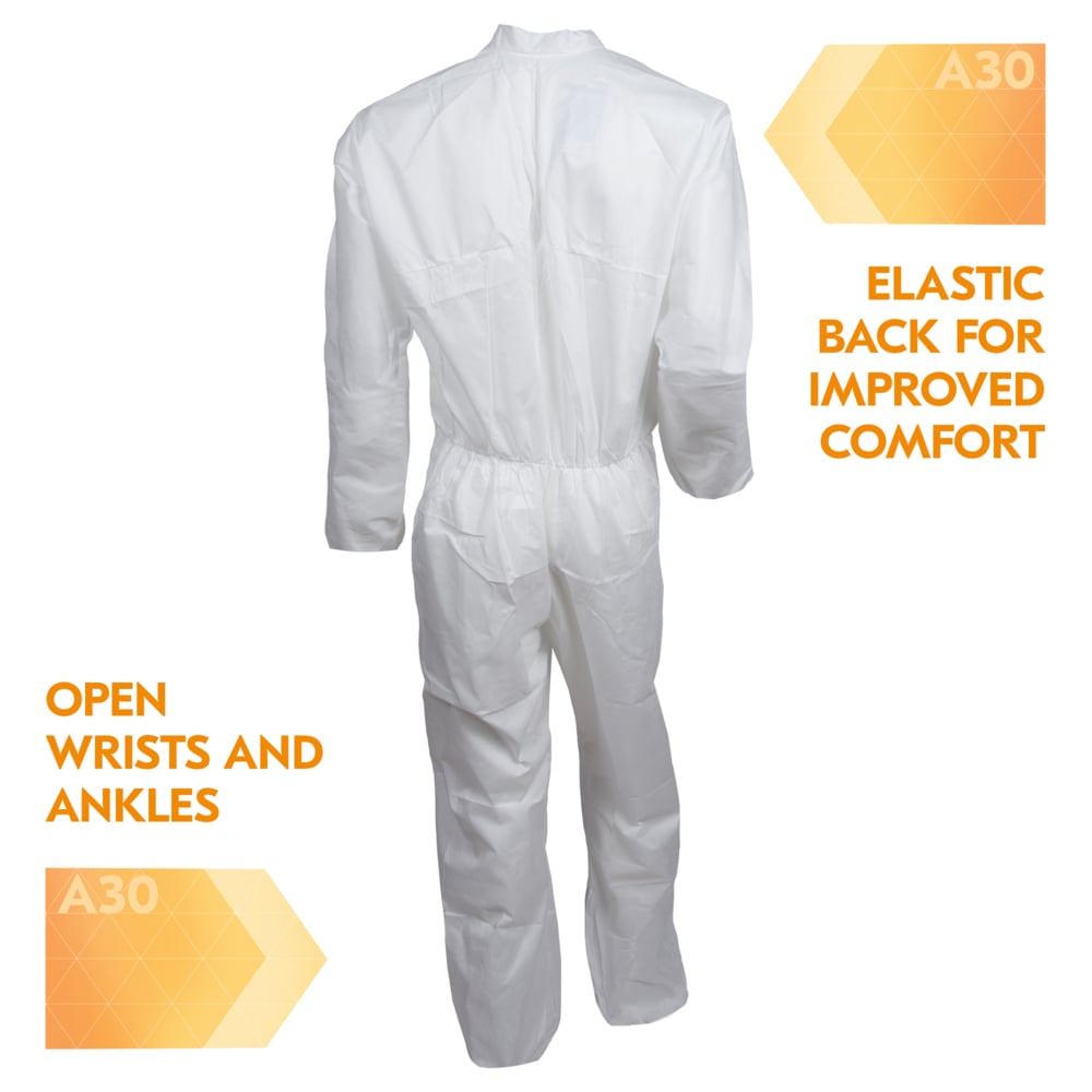 KleenGuard™ A30 Breathable Splash & Particle Protection Coveralls - 35688