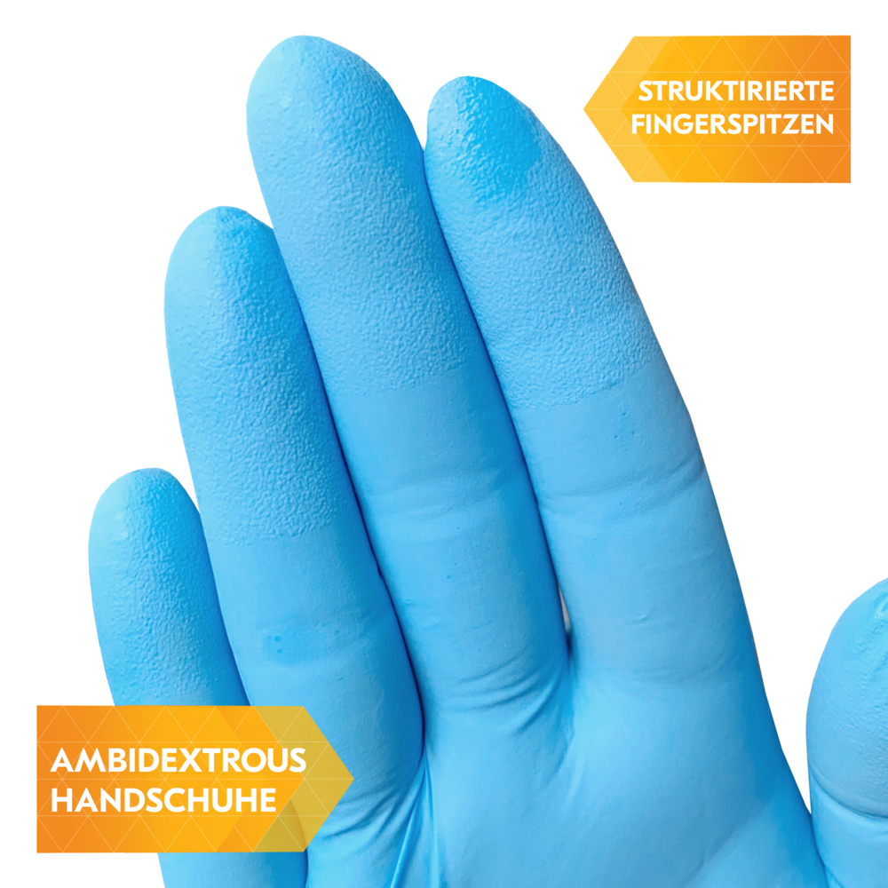 KleenGuard® G10 Comfort Plus™ - blauwe nitrilhandschoenen 54187 - wegwerphandschoenen - 10 dozen x 100 blauwe PBM-handschoenen, M (1000 in totaal) - 54187