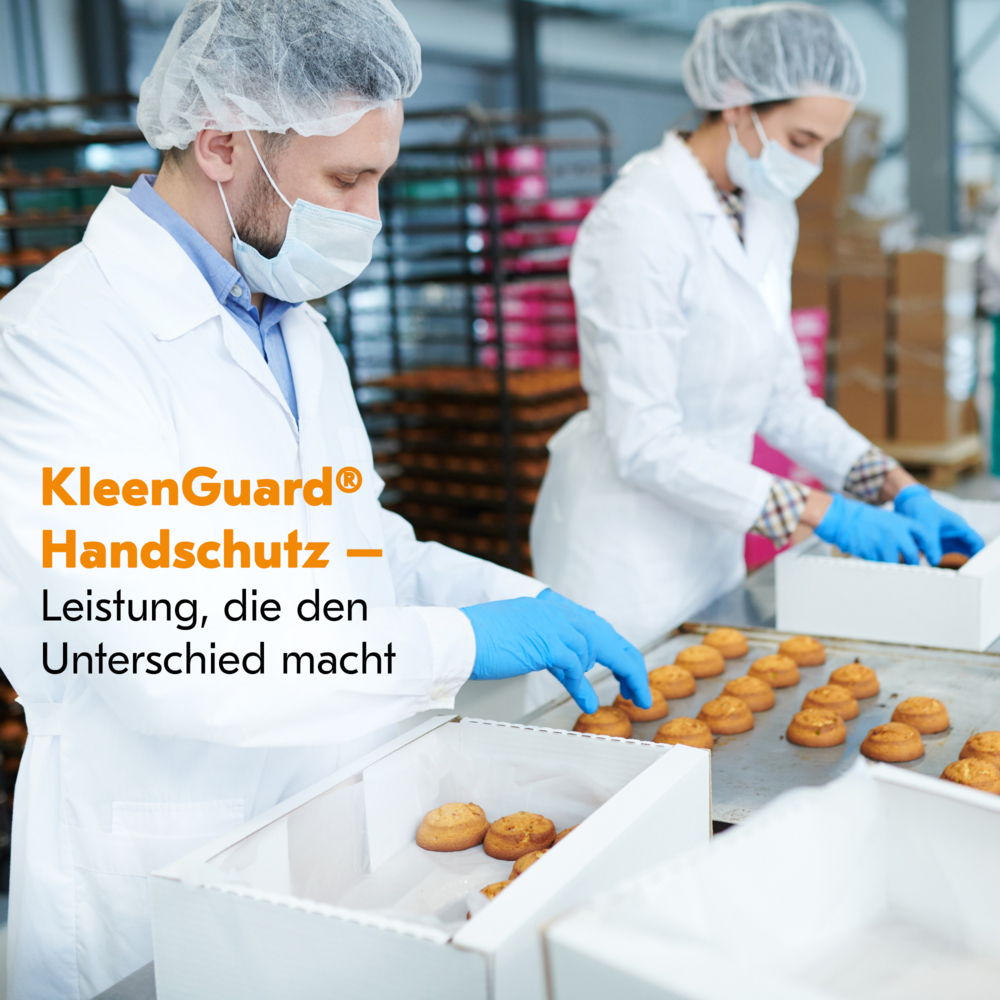 Синие нитриловые перчатки KleenGuard® G10 Flex™, код 54332 — тактильные одноразовые перчатки, 10 упаковок x 100 синих перчаток СИЗ, размер S (итого 1000 шт.) - 54332