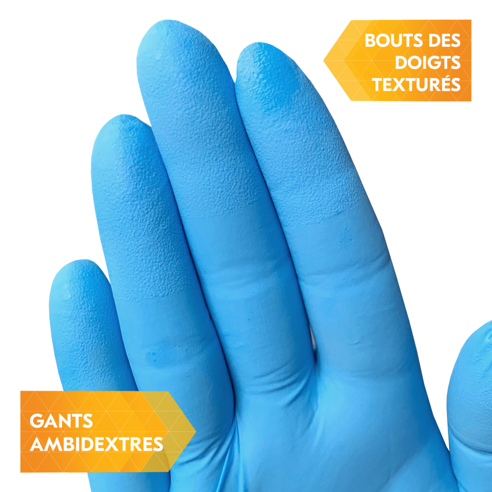 KleenGuard® G10 Flex™ blauwe nitrilhandschoenen 54333 - tastgevoelige wegwerphandschoenen - 10 dozen x 100 blauwe PBM-handschoen, M (1000 in totaal) - 54333