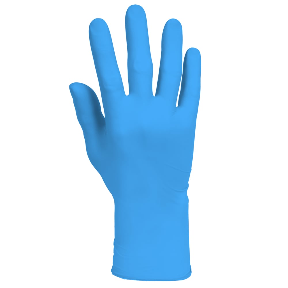 Gants en nitrile bleus KleenGuard® G10 2PRO™ 54420 - Gants jetables résistants - 10 boîtes de 100 gants EPI bleus, XS (1 000 pièces au total) - 54420