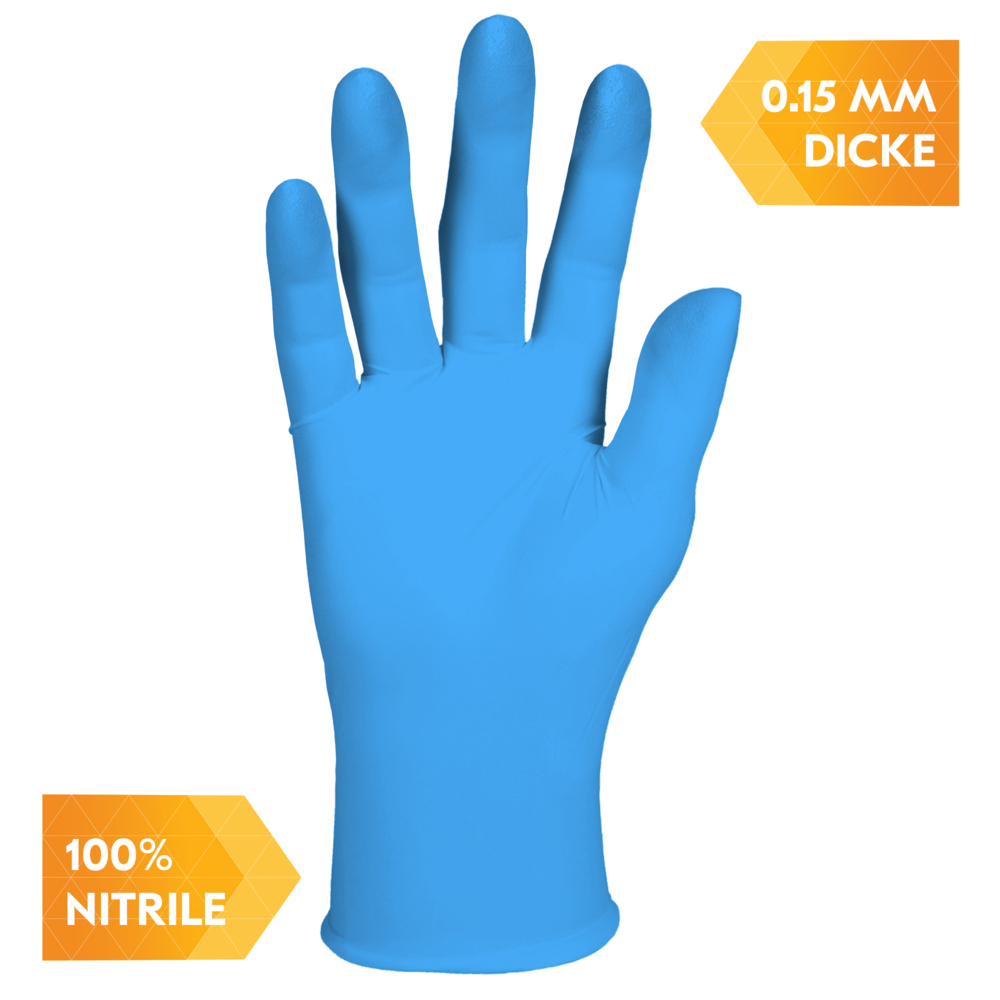 KleenGuard® G10 2PRO™ blauwe nitrilhandschoenen 54424 - sterke wegwerphandschoenen - 10 dozen x 90 blauwe PBM-handschoen, XL (900 in totaal) - 54424