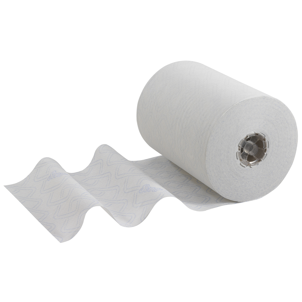Scott® Control™ Slimroll™ Rollenhandtücher 6623 – Einweg-Handtücher – 6 Papiertuchrollen x 165 m Papierhandtücher, weiß (insges. 990 m) - 6623