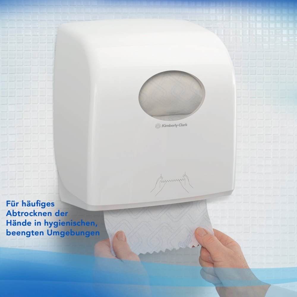Rollo de papel de manos Scott® Control™ Slimroll™ 6623 - Papel de manos desechable - 6 rollos de papel de manos x 165 m Toallas de papel secamanos en blanco (990 m en total) - 6623