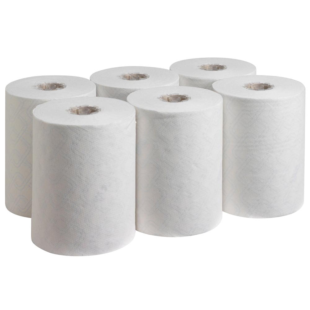 Scott® Control™ Slimroll™ Rolled Hand Towels 6623 - 6 x 165m white, 1 ply rolls - 6623