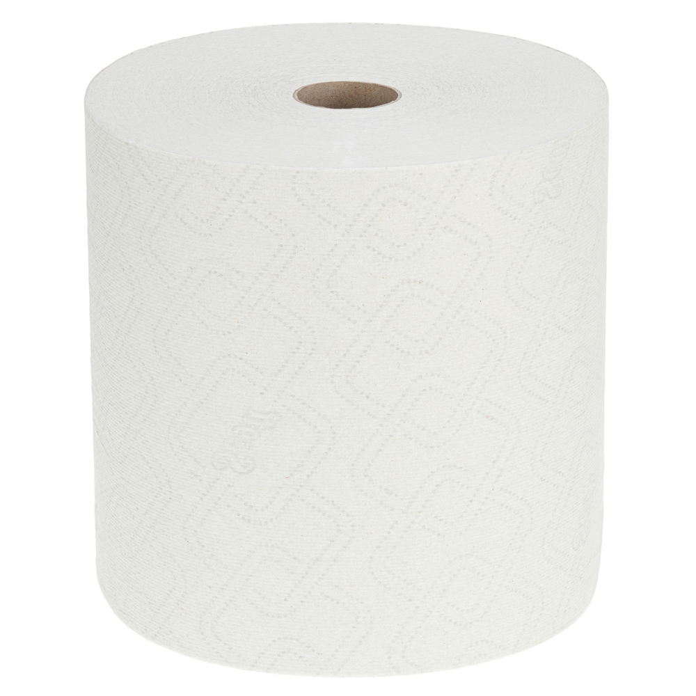 Lot de 6 rouleaux de papier essuie-tout 2700 feuilles 100 m/rouleau, Papier  essuie main blanche pure ouate