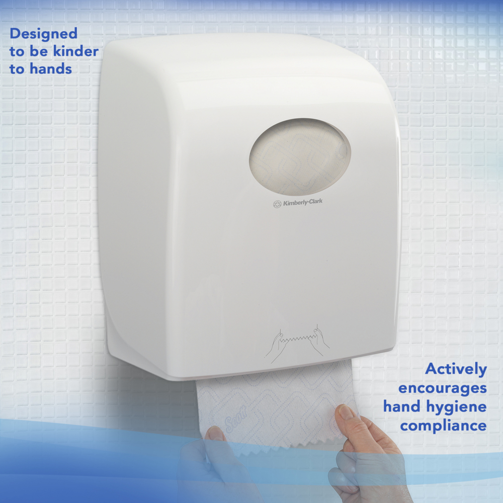 Essuie-mains roulés Scott® Control™ 6622 – Essuie-mains jetables – 6 rouleaux d'essuie-mains en papier x 300 m d'essuie-mains en papier blanc (1 800 m au total) - 6622